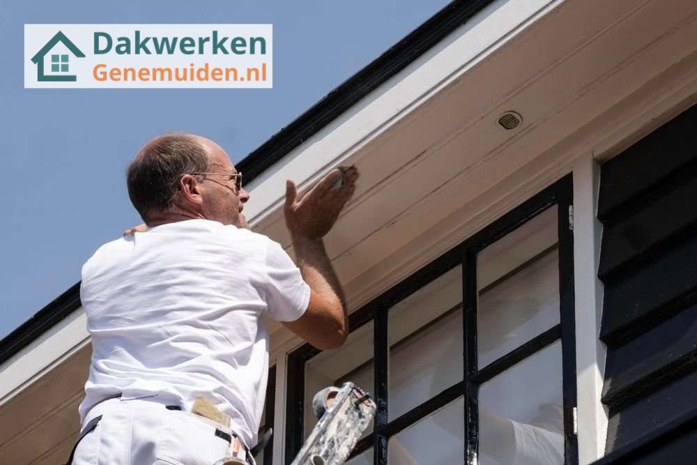 Dakgoot afwerken door onze dakdekker in Genemuiden
